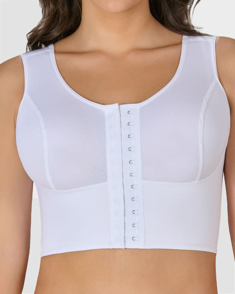 Shapshe® Brasier Deportivo de Soporte Alto con Cierre Frontal y Diseño Largo, Sin Alambres