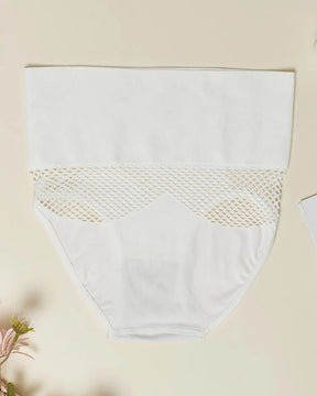 Panty moldeador sin costuras para mujer, cintura alta, sexy con detalles calados