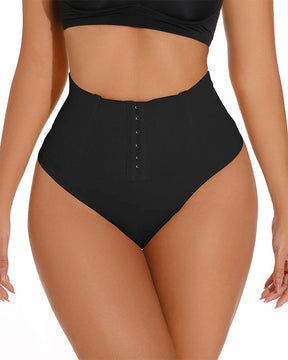 Panties moldeadores sin costuras de cintura alta, tipo tanga, con cierre simple y control de abdomen