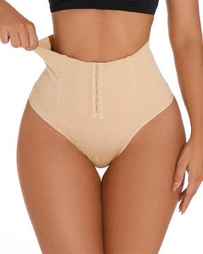 Panties moldeadores sin costuras de cintura alta, tipo tanga, con cierre simple y control de abdomen