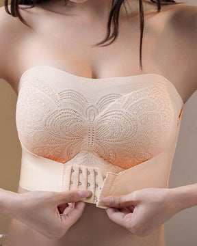 Brasier Bandeau Push-Up de Copa Completa sin Costuras