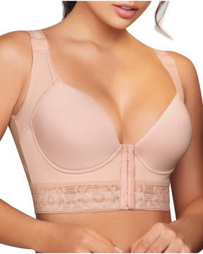 Brasier para mujer, copa completa, push-up y sin aros
