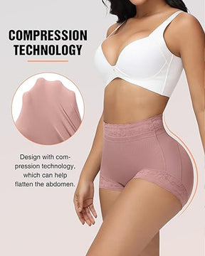 Shapshe® Panty Clásico Moldeador con Encaje para Mujer, Levanta Glúteos y Efecto Alisador