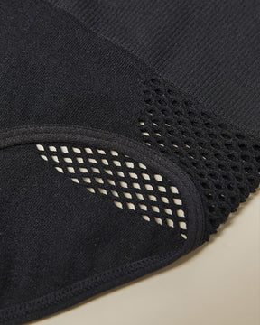 Panty moldeador sin costuras para mujer, cintura alta, sexy con detalles calados