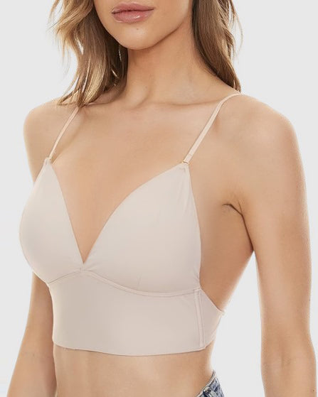 Brasier Sin Espalda para Mujer – Sin Aros y con Escote en U de Espalda Baja