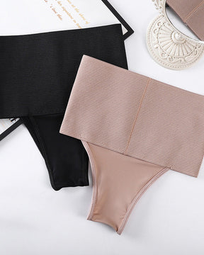 Panty de Cintura Media, Control de Abdomen, Tanga, Moldeador Corporal y Reductor de Cintura