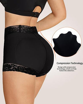 Shapshe® Panty Clásico Moldeador con Encaje para Mujer, Levanta Glúteos y Efecto Alisador