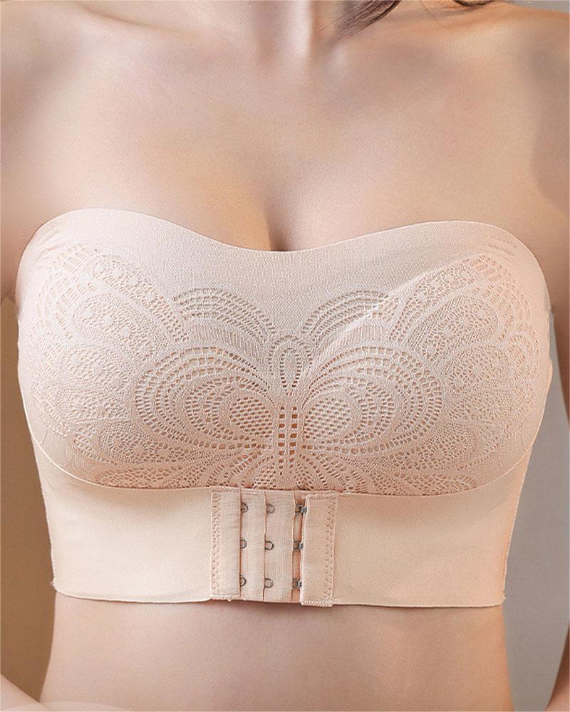 Brasier Bandeau Push-Up de Copa Completa sin Costuras
