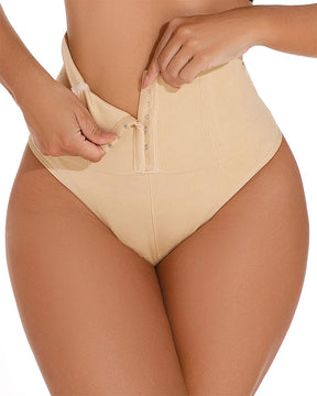 Panties moldeadores sin costuras de cintura alta, tipo tanga, con cierre simple y control de abdomen