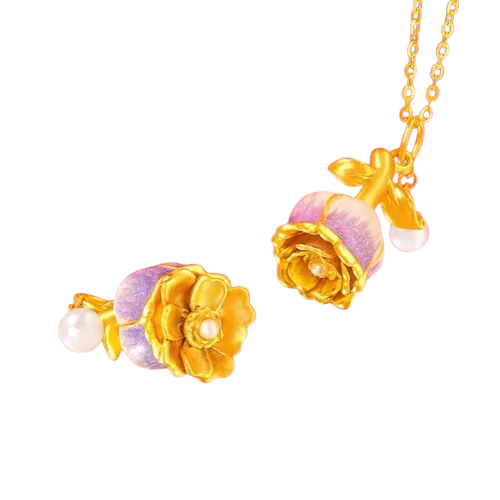 Collar Blooming Rose - ¡Lleva la magia contigo a donde vayas!